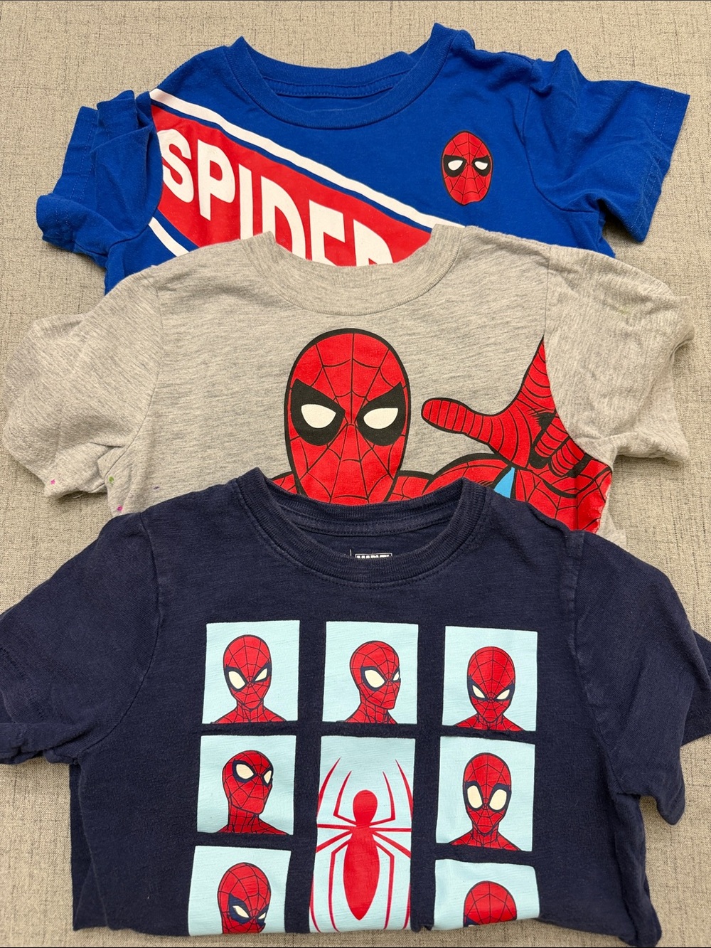 3PC GAP Marvel Spider-Man Kids Tees - 4T